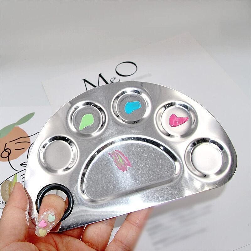 Stainless Steel Cosmetic Face Makeup Palette Spatula Foundation Mixing Tool