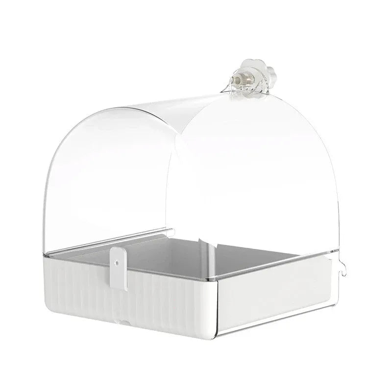 3in1 Parrot Bath Basin Bird Bathtub Cage or Accessory Pet Bird Feeder Water Bowl - Bathroom