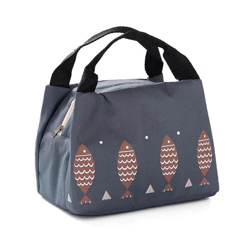 Portable Insulated Thermal Lunch Box Carry Tote Picnic Case Storage Bag 21x17x15cm - B02 (21x17x15cm)