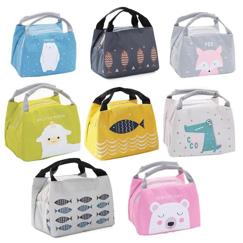 Portable Insulated Thermal Lunch Box Carry Tote Picnic Case Storage Bag 21x17x15cm - B02 (21x17x15cm)