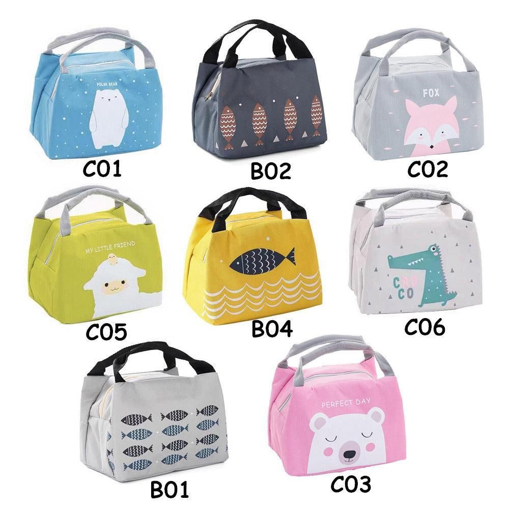 Portable Insulated Thermal Lunch Box Carry Tote Picnic Case Storage Bag 21x17x15cm - B02 (21x17x15cm)