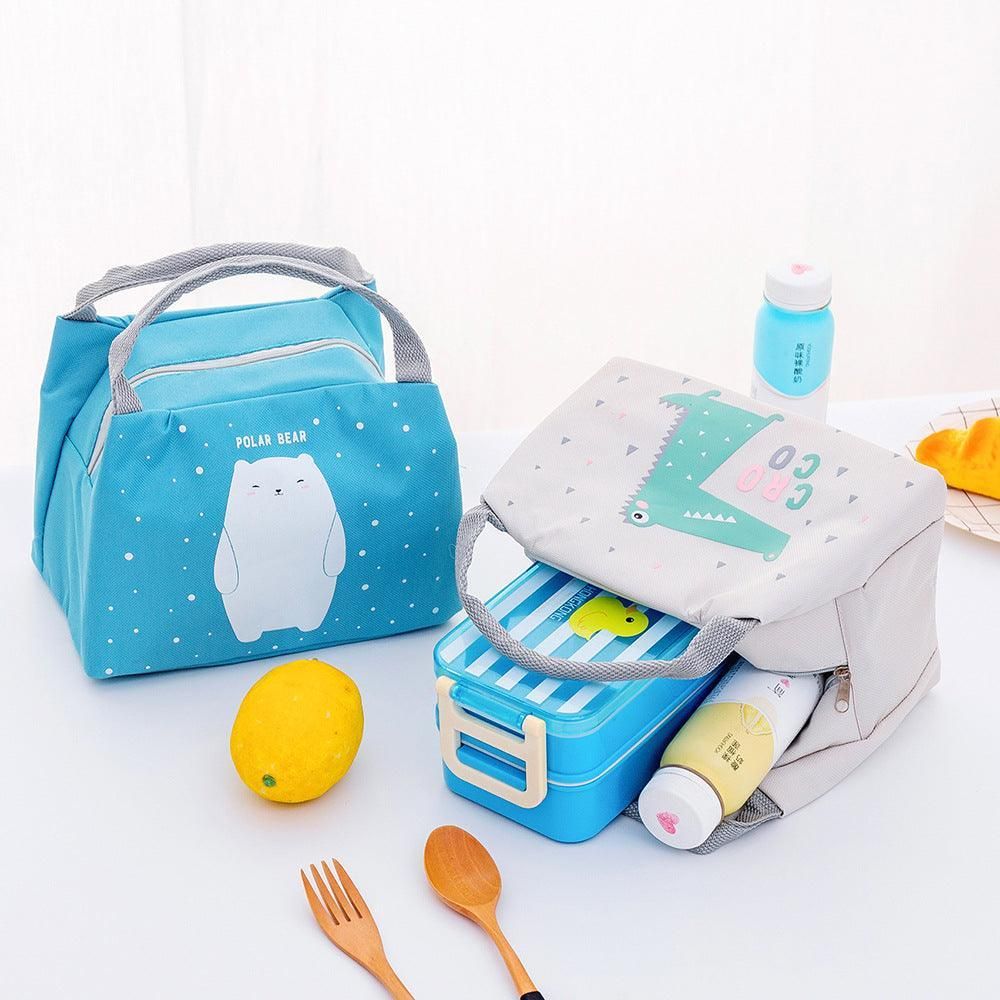 Portable Insulated Thermal Lunch Box Carry Tote Picnic Case Storage Bag 21x17x15cm - C06 (21x17x15cm)
