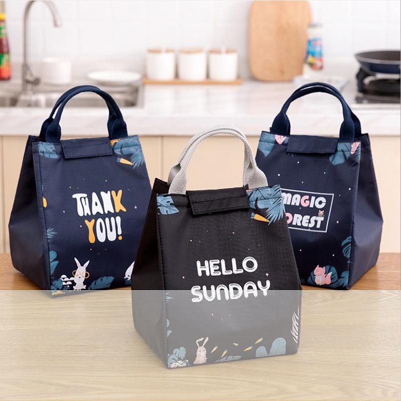 Portable Insulated Thermal Lunch Box Carry Tote 18x24x15cm E05 (18x24x15cm)