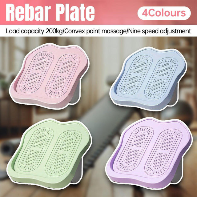 Portable Folding Stretch Board Fitness Pedal Slant Calf Ligament Trainer Tool - Purple