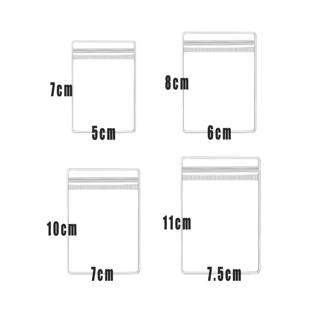 100pcs PVC Self-Sealing Jewelry Bags Anti-Oxidation Storage Dustproof Bags - 13*13cm