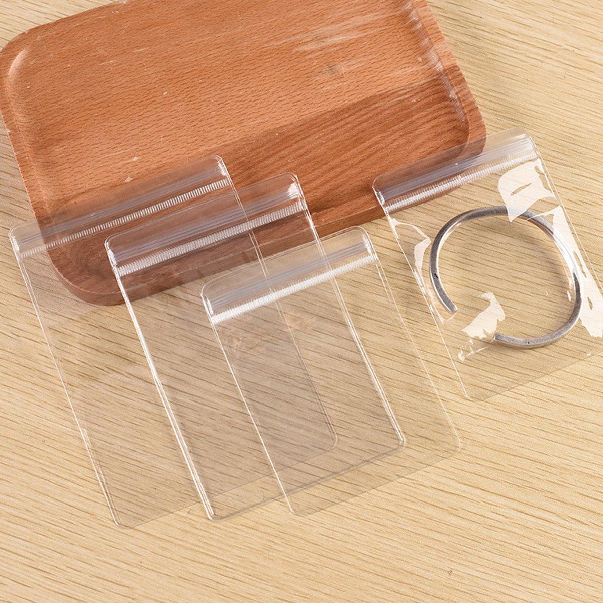 100pcs PVC Self-Sealing Jewelry Bags Anti-Oxidation Storage Dustproof Bags - 13*13cm
