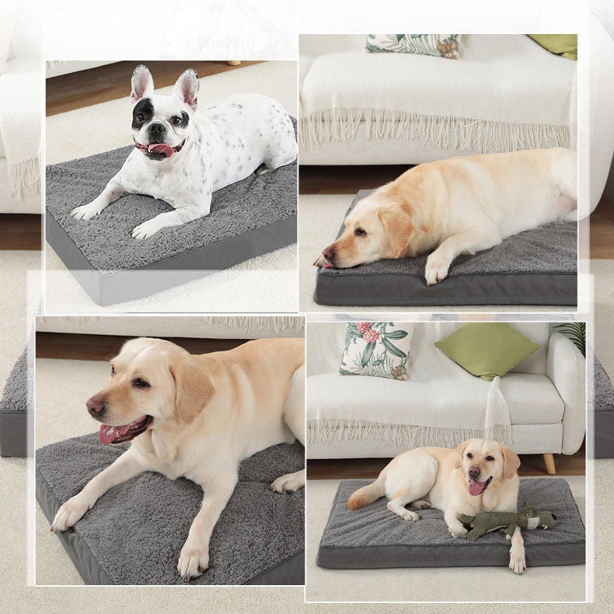 Removable Washable Waterproof Pet Mattress Anti-Bite Cushion Sleeping Dog Mat - 90x57x7cm