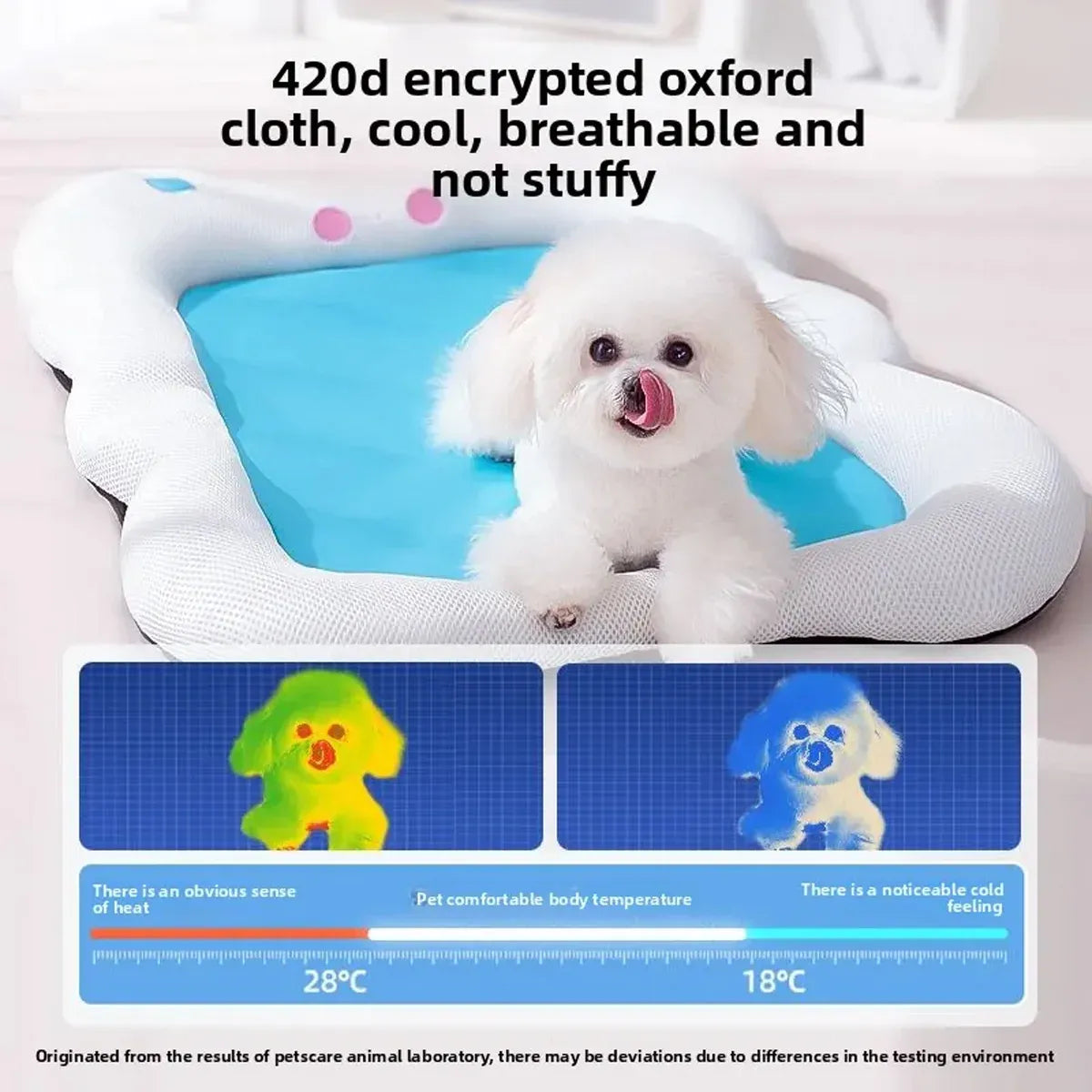 Soft Pet Bed Dogs Cats Washable Cushion Kennel Indoor Sleeping Mat - L