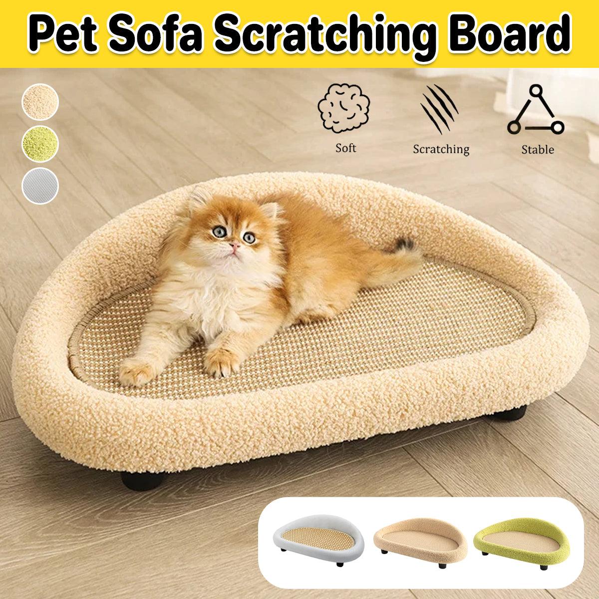 Large Cat Scratching Board Sofa Scratch Resistant Nest for Cats and Kittens - Green