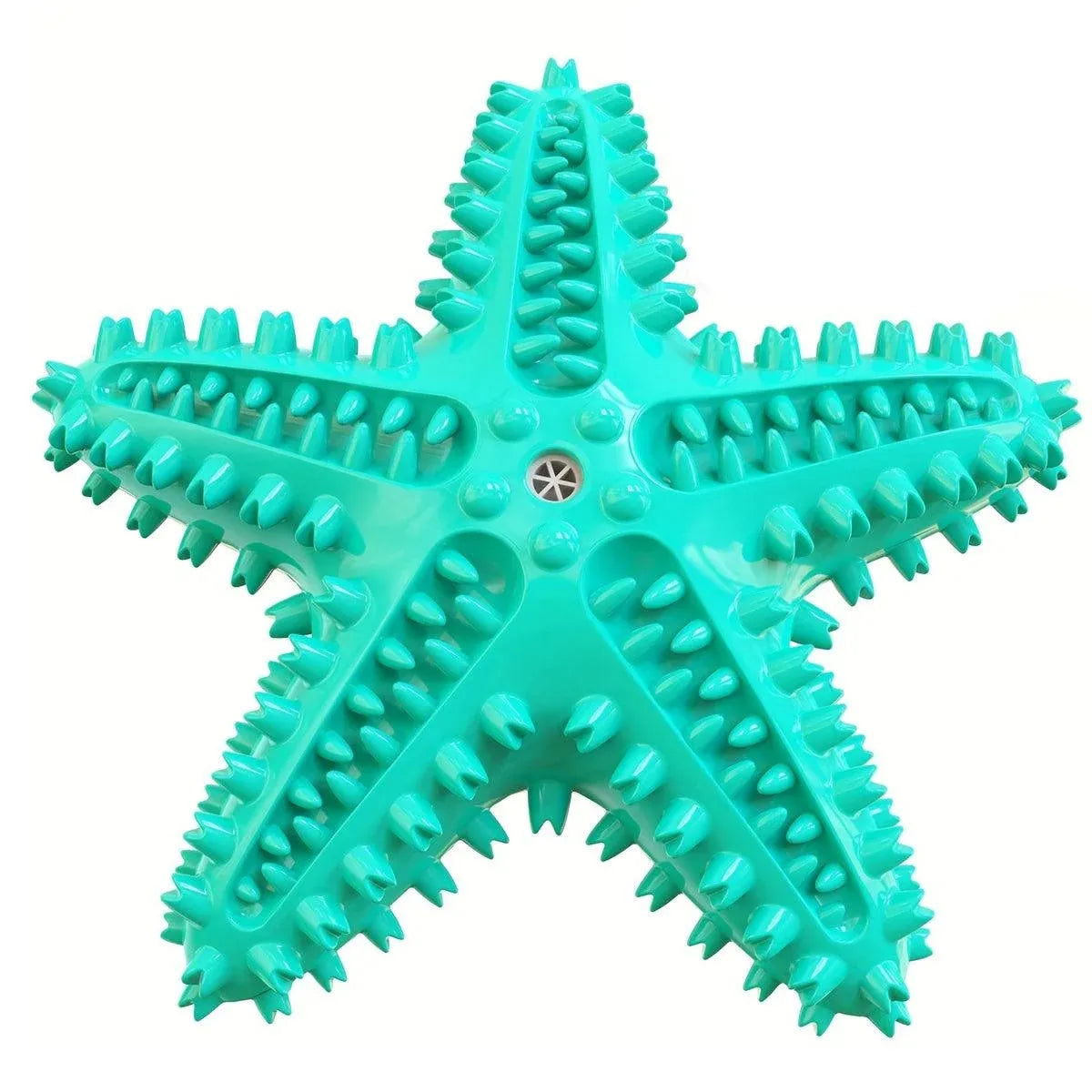 Pet Starfish Floating Dog Toy Audible Water Toy for Dogs Interactive Play Fun - Lake Blue