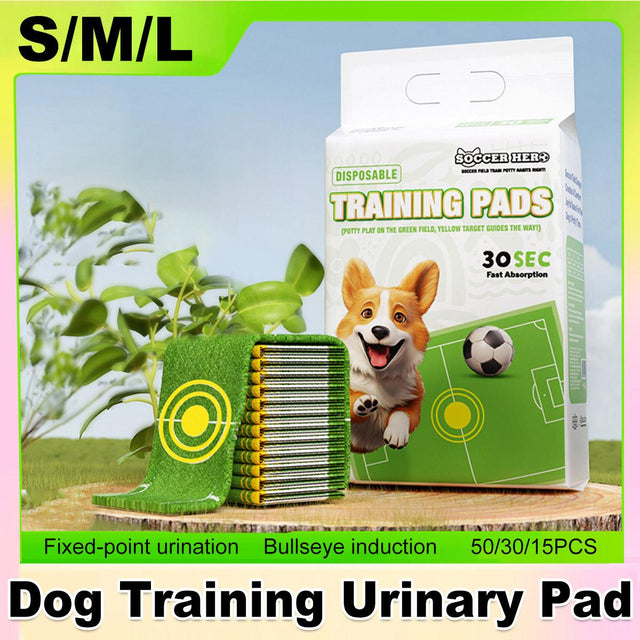 Pet Urinal Pads for Dogs Bullseye Diaper Pads Leakproof Pet Pads Dogs L 15PCS