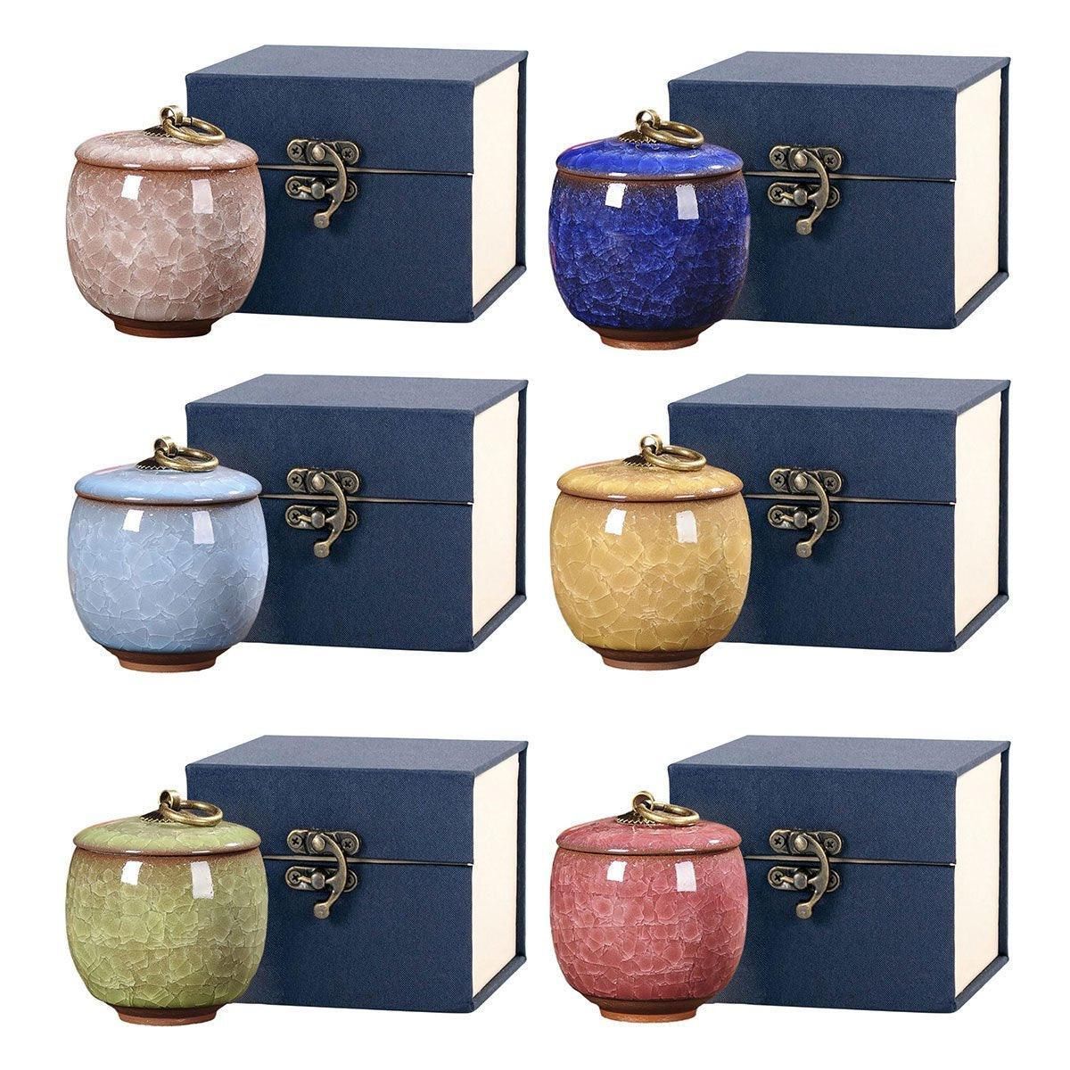 Small Pet Urn for Ashes Memorial Keepsake Urns for Dog Cat Cremation Remains - Green