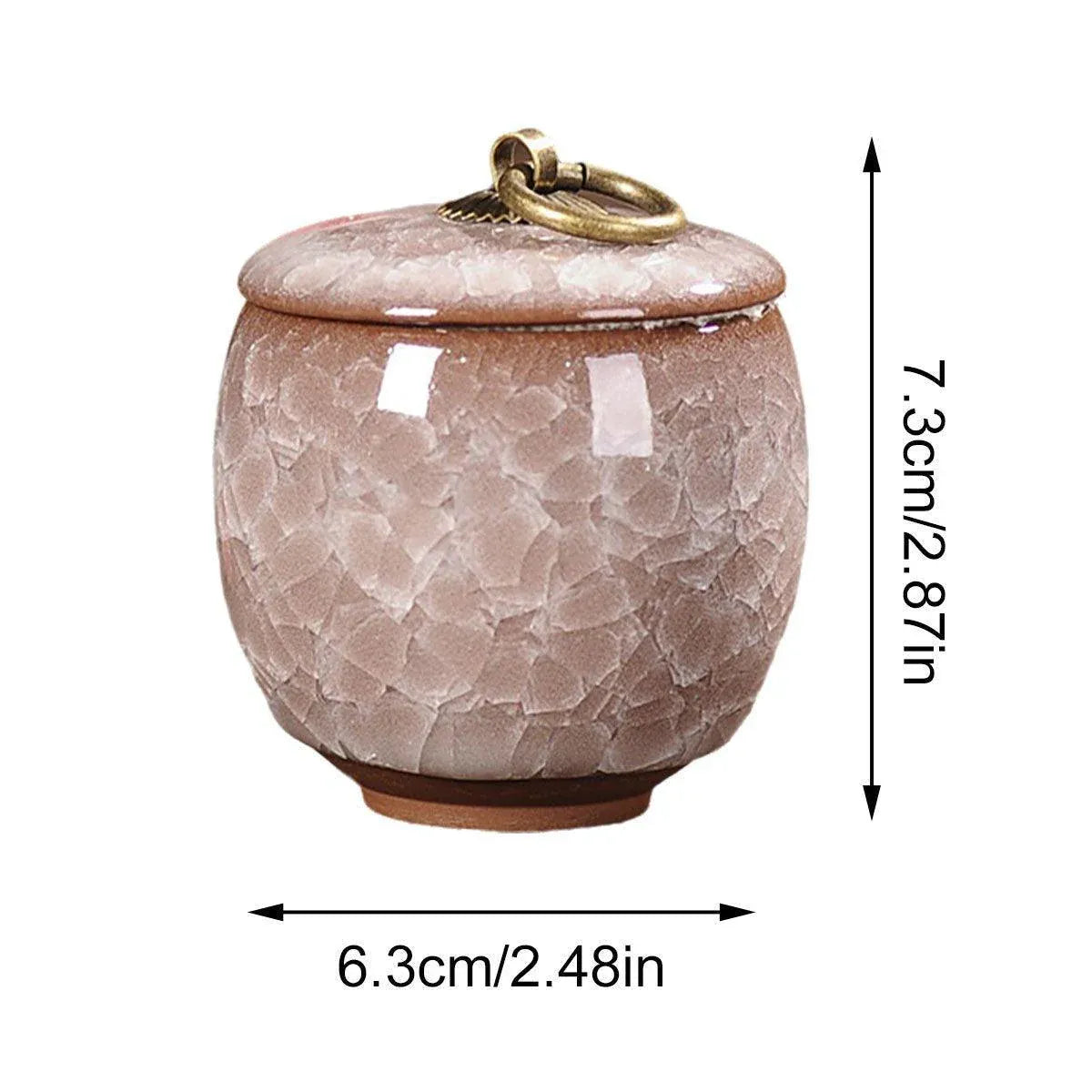 Small Pet Urn for Ashes Memorial Keepsake Urns for Dog Cat Cremation Remains - Green