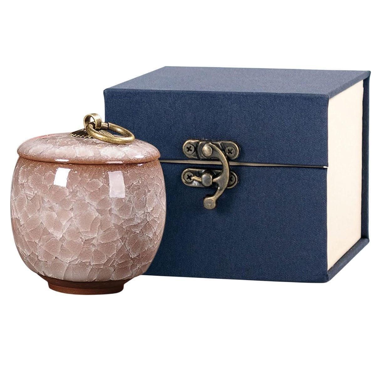 Small Pet Urn for Ashes Memorial Keepsake Urns for Dog Cat Cremation Remains - Green