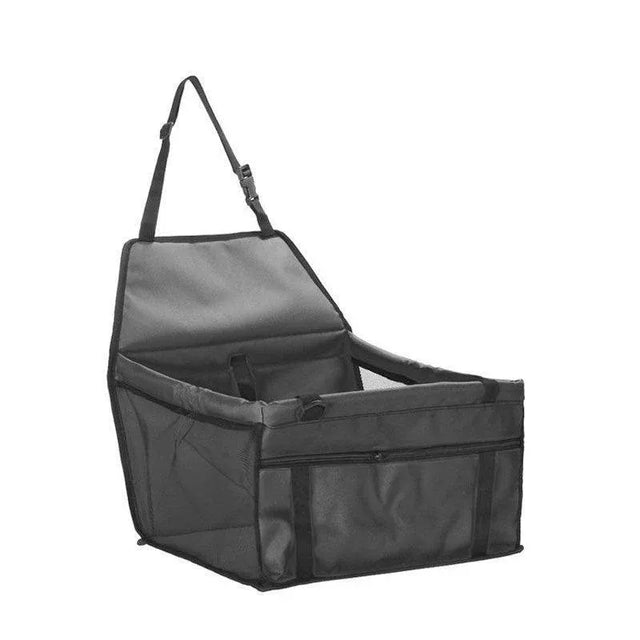 Pet Car Booster Seat Travel Carrier Basket Cats Dogs with Secure Design - Black