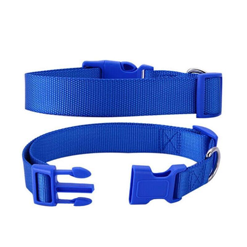 XS Size Dog Puppy Pet Collar Adjustable Nylon Toy Pink Blue Red Black - Yellow