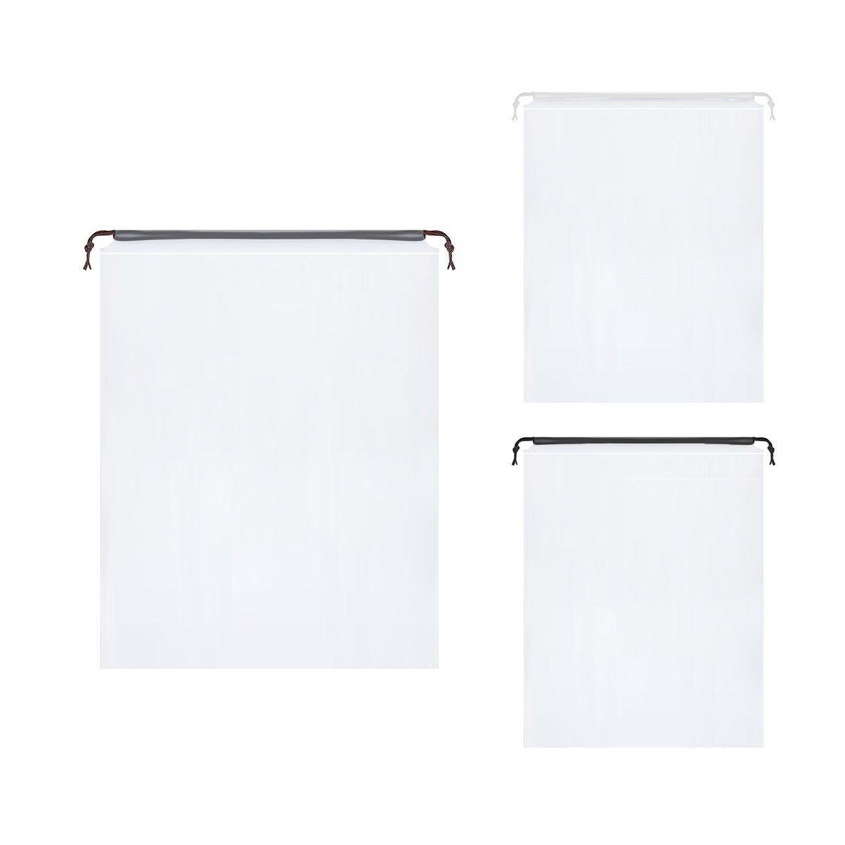 25PCS Portable Travel Shoe Bags Sport Storage Pouch Drawstring Dust Organizer - White-30*40cm