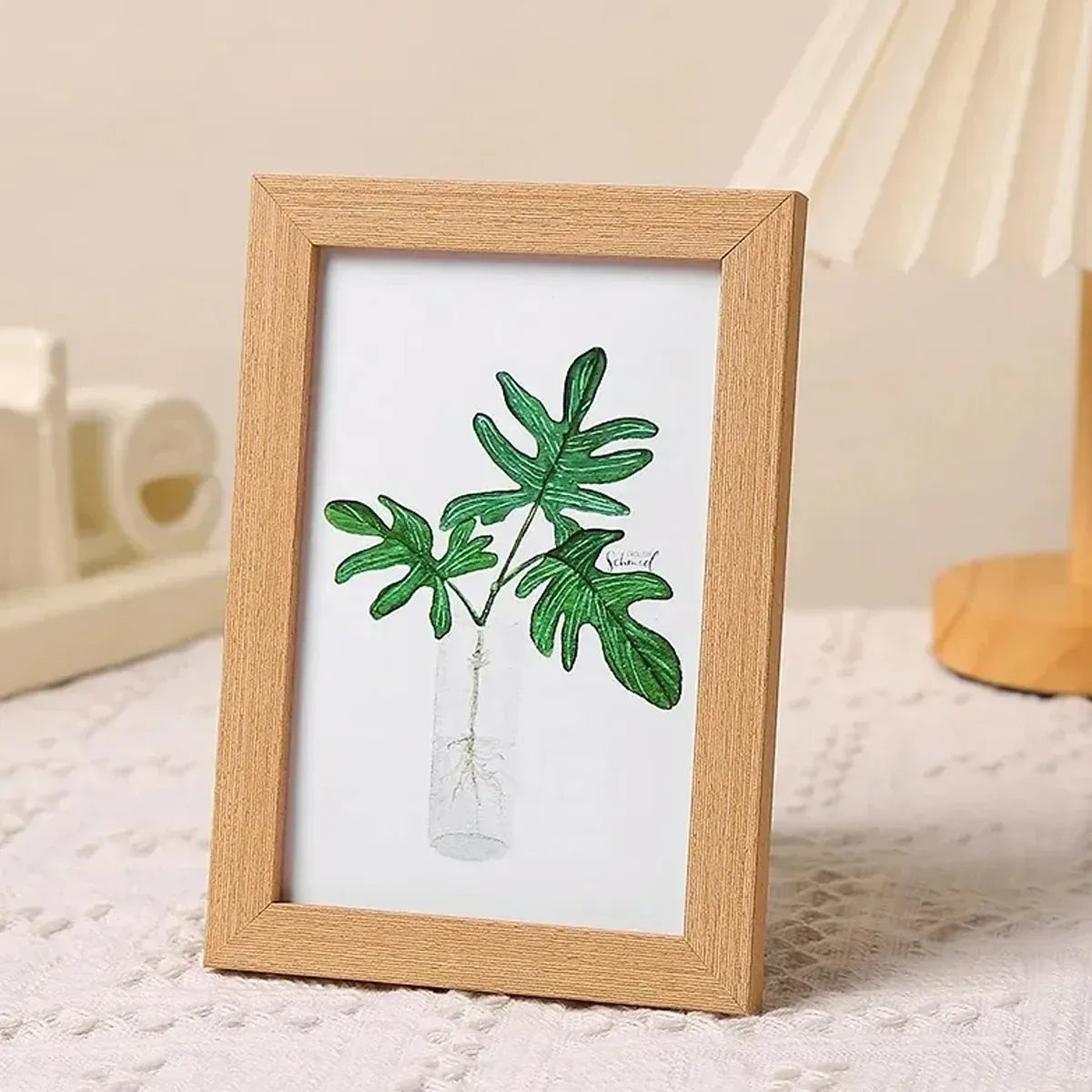 Photo Frame Display Stand Set DIY Wooden Picture Holder 8PCS Desktop Decoration