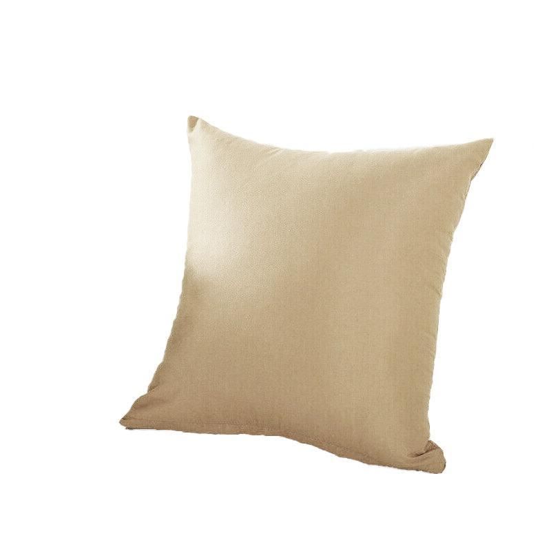 40x40cm Multicoloured Plain Solid Colour Cushion Cover Covers Decorative Pillow Case - Beige