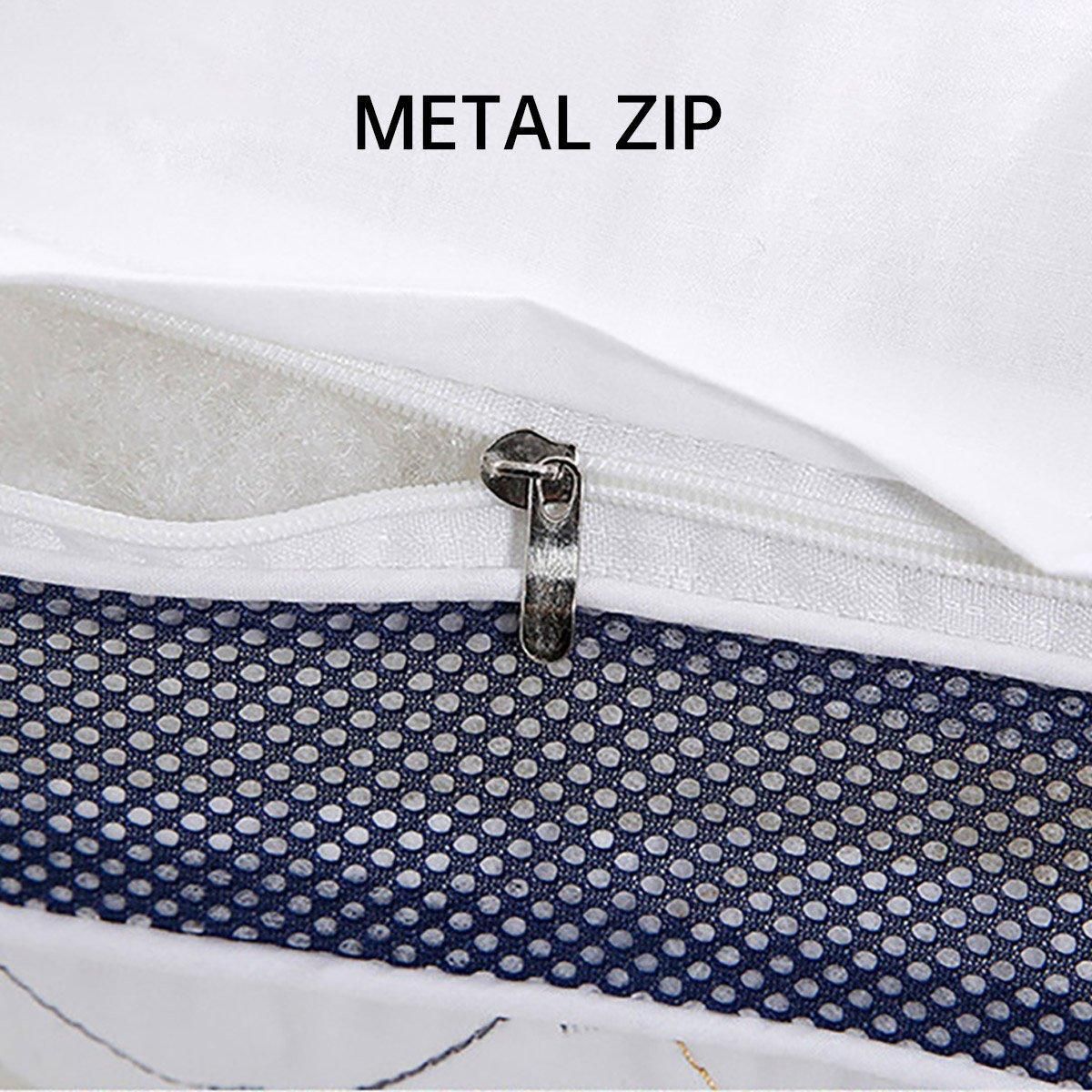 1/2pcs High Rebound Feather Velvet Pillow Washable Soft Bed Cushion Core Support - 700g-2pcs