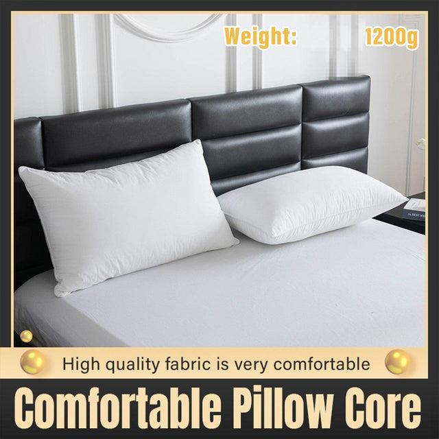 Hotel Quality White Pillow Core Soft Cotton Insert for Bedroom Living Room