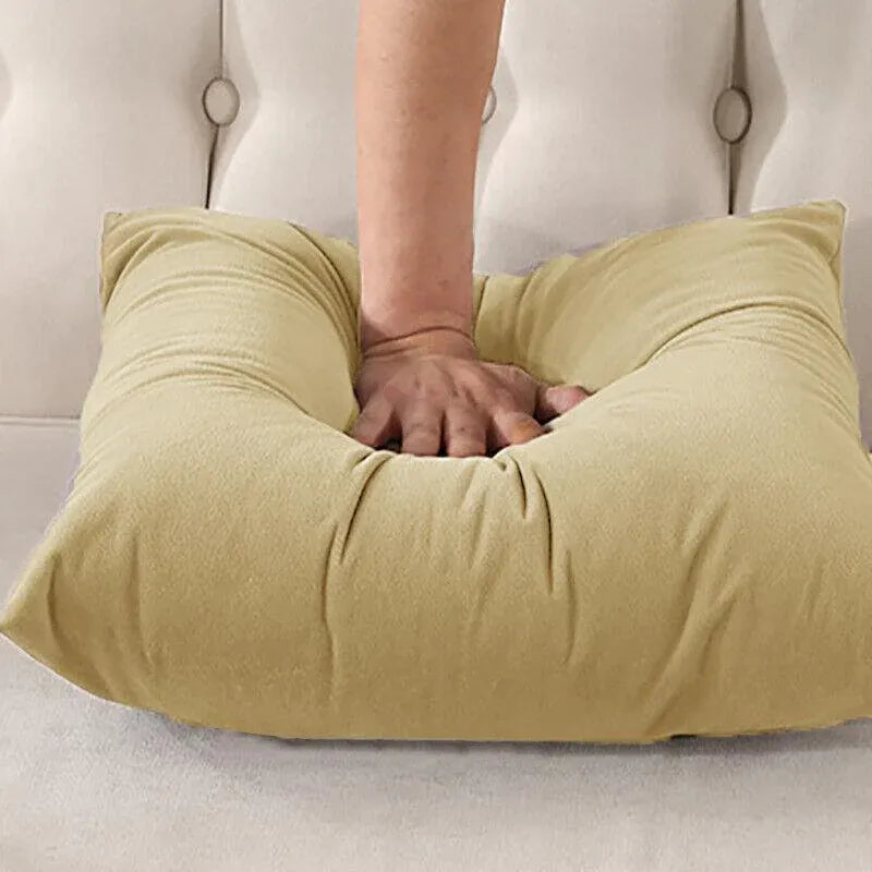 40x40cm Multicoloured Plain Solid Colour Cushion Cover Covers Decorative Pillow Case - Red