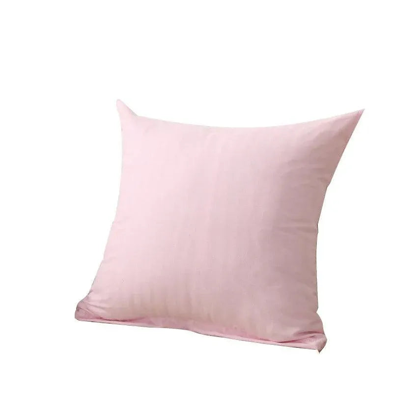40x40cm Multicoloured Plain Solid Colour Cushion Cover Covers Decorative Pillow Case - Pink