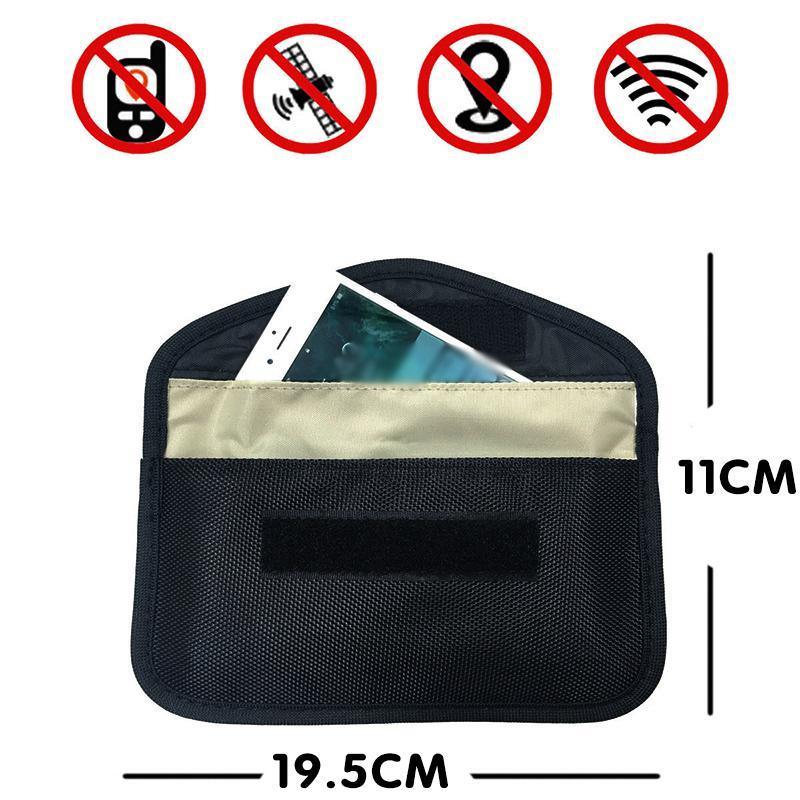 Car Key Case For Faraday Cage Fob Pouch Keyless RFID Blocking Bag - Pink