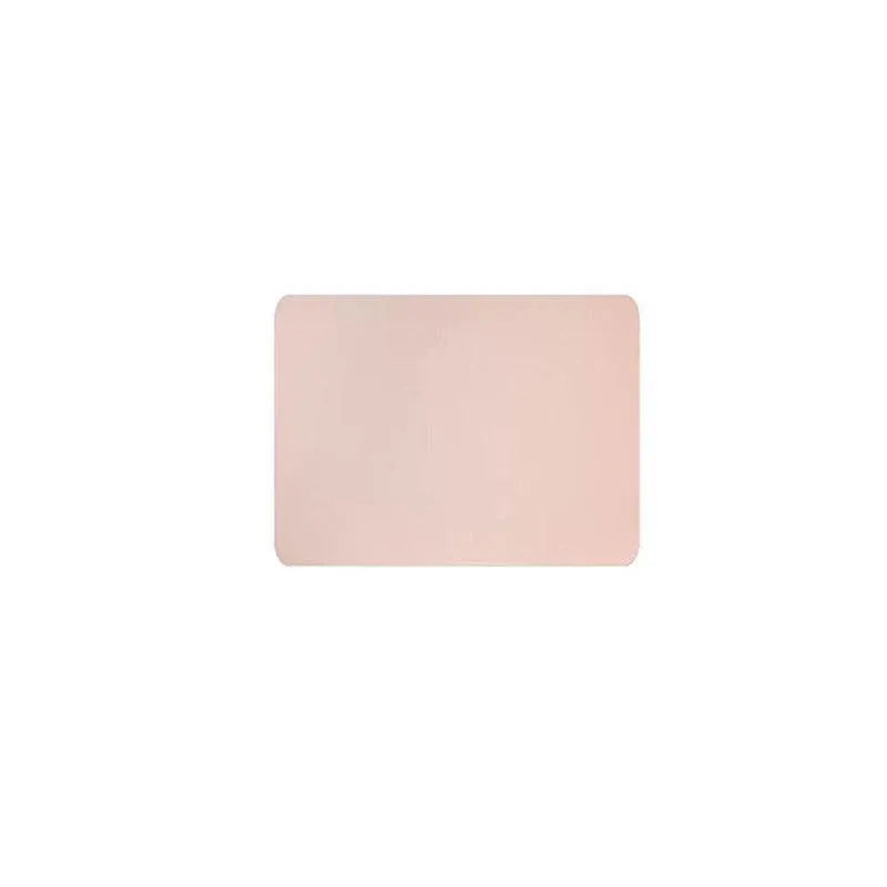Leather Mouse Pad Gaming Waterproof Desk Mat 25 x 21cm Anti Slip - Pink