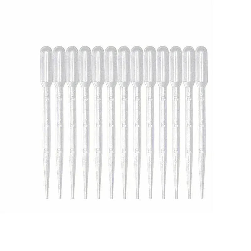 100X 3ml Disposable Graduated Plastic Pipettes for Liquid Transfer