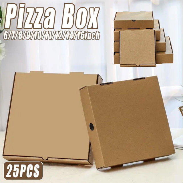 25pcs Break Resistant Pizza Boxes for Cooking Takeout and Food Delivery Needs - 10inch