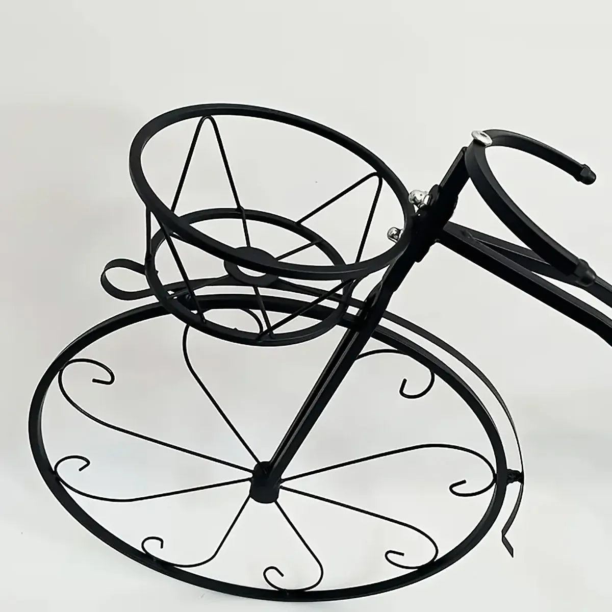 European Style Multi Layer Iron Bicycle Basket Flower Rack Outdoor Garden Decor