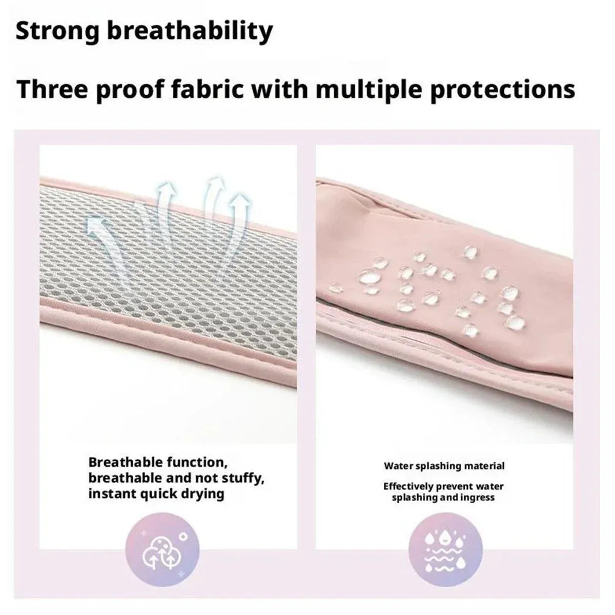 Running Waist Bag Mobile Phone Holder Fitness Sports Small Pouch Adjustable Belt - Dusty Pink