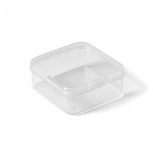 100PCS Transparent Plastic Storage Boxes Storage jewelry Craft - 52x52x20mm