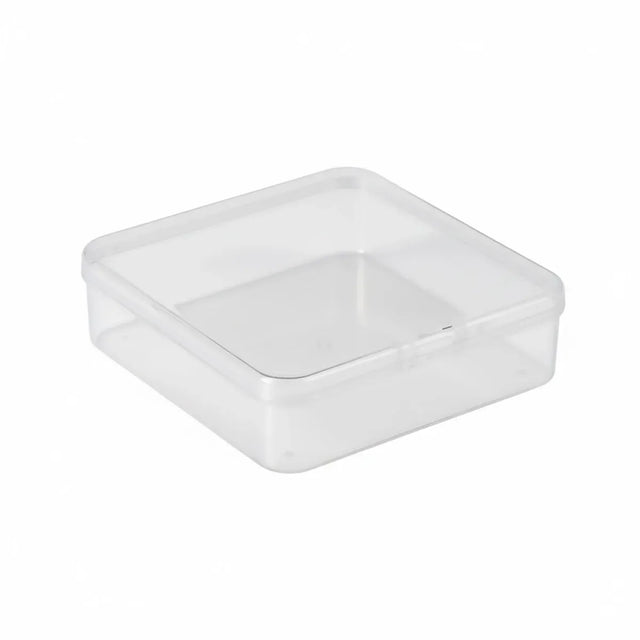 100PCS Transparent Plastic Storage Boxes Storage jewelry Craft - 75x75x25mm