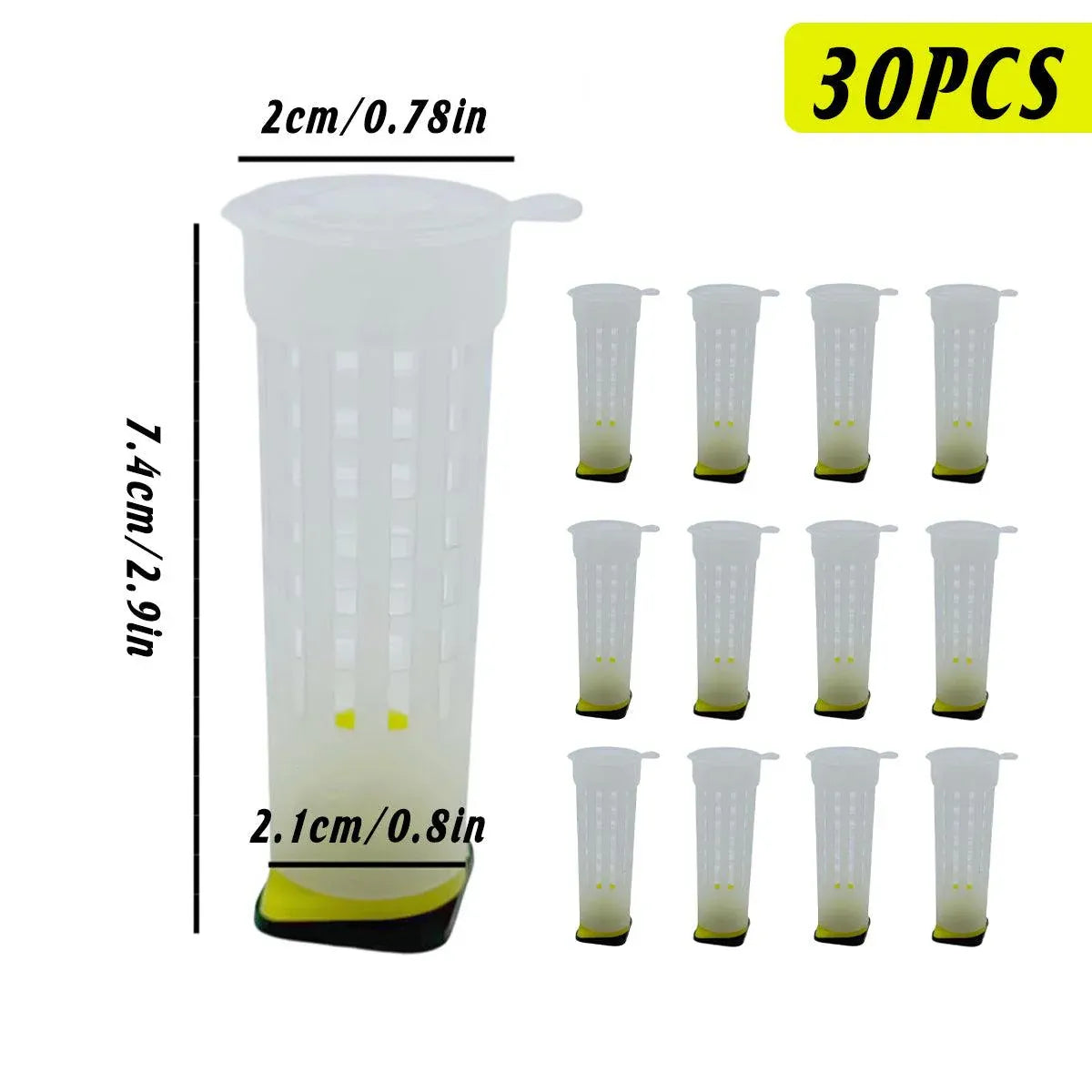 30pcs Bee Protective Covers Multi Functional King Cage Bee Bite Protector Shield