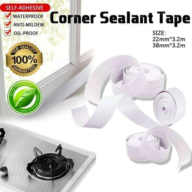 Kitchen Bathroom Sink Sealing Tape 3 2 m White Easy Clean White 38 mm 3 2 m