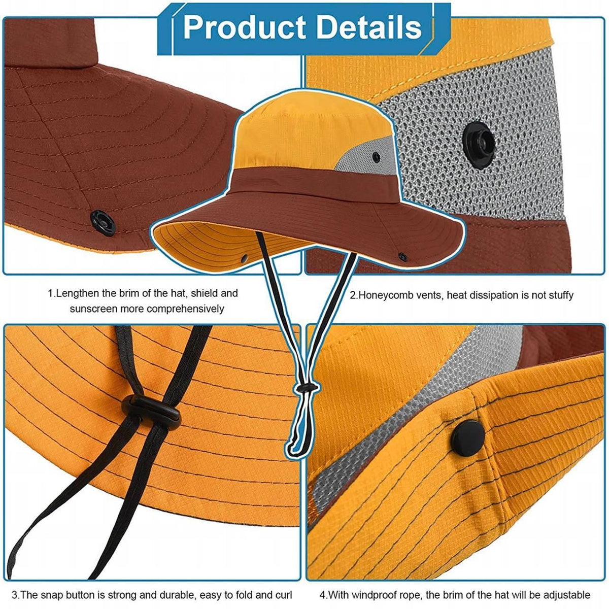Women Wide Brim Ponytail Hat Sun Protect Visor Summer Beach Cap Anti Uv Floppy - Purple
