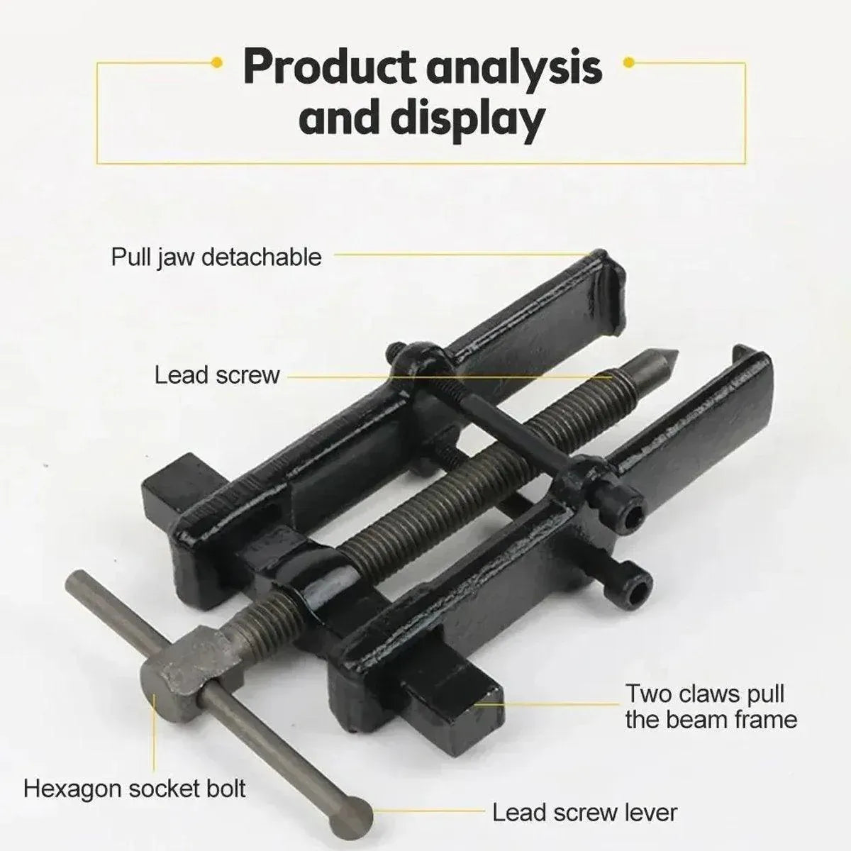 Small Wheel Bearing Puller Two Claws Dismantling Multifunctional Remover Tool - 3 inch