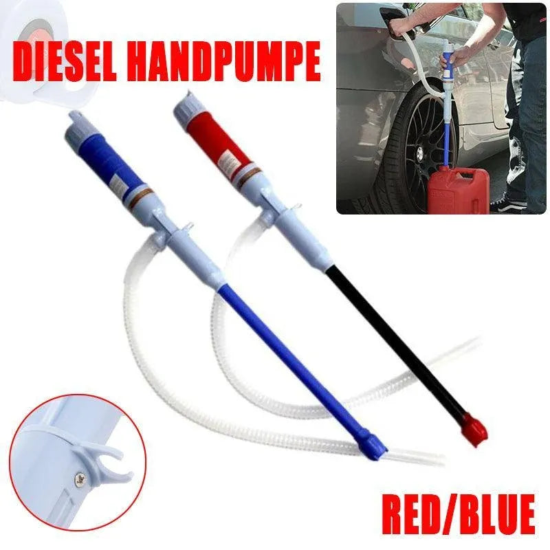 Electric Syphon Transfer Pump for Diesel Fuel Oil Water Battery Powered Hand Tool - Red