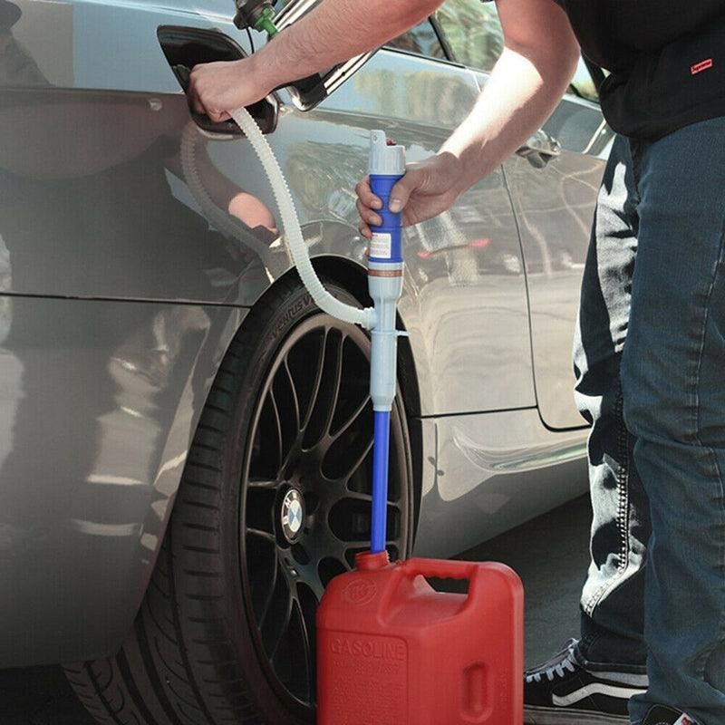 Electric Syphon Transfer Pump for Diesel Fuel Oil Water Battery Powered Hand Tool - Red