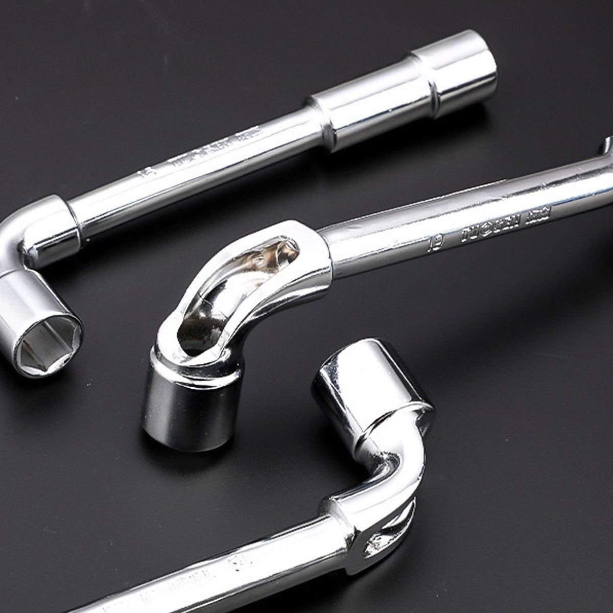 6-23mm L Shaped Socket Wrench Elbow Multi Size Hardware Repair Tool Set - 15mm