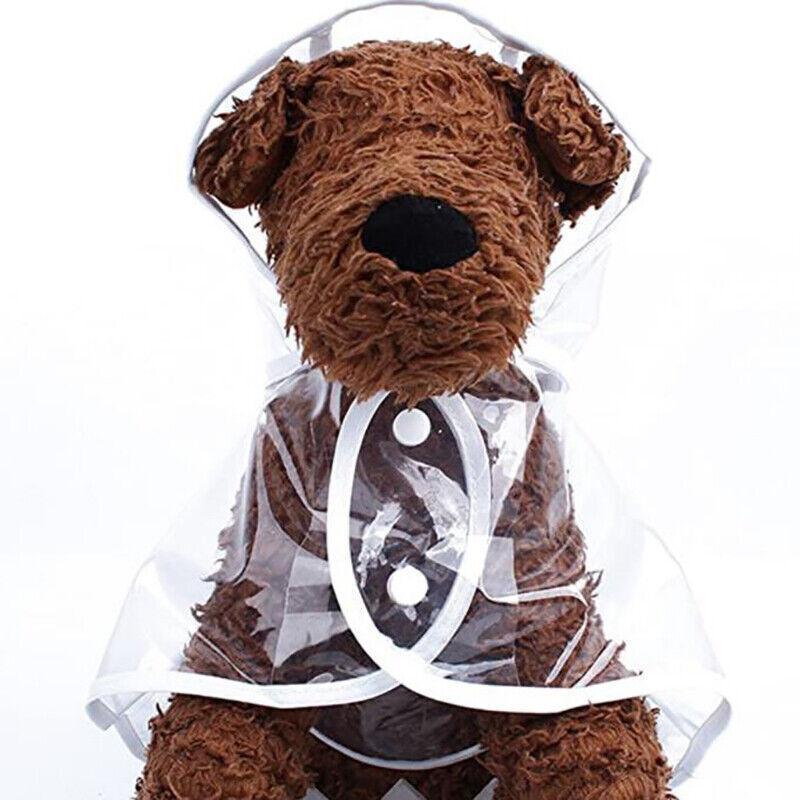 Puppy Waterproof Pet Dog Raincoat Jacket Clothes Vest Rain Coat Outdoor Hoodies White - XL