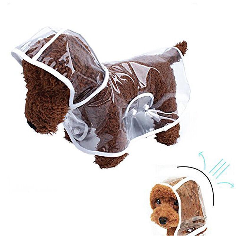 Puppy Waterproof Pet Dog Raincoat Jacket Clothes Vest Rain Coat Outdoor Hoodies White - XL