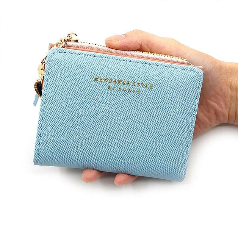 Women Wallet Short Small Coin Purse Ladies Folding Card Card Holder Leather Au
