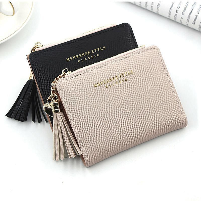 Women Wallet Short Small Coin Purse Ladies Folding Card Card Holder Leather Au