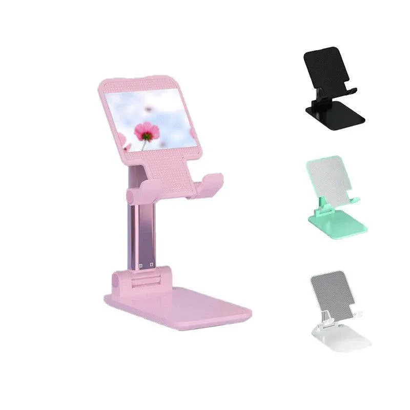 Foldable Adjustable Universal Desk Stand Holder For Mobile Phone Tablet Portable - White