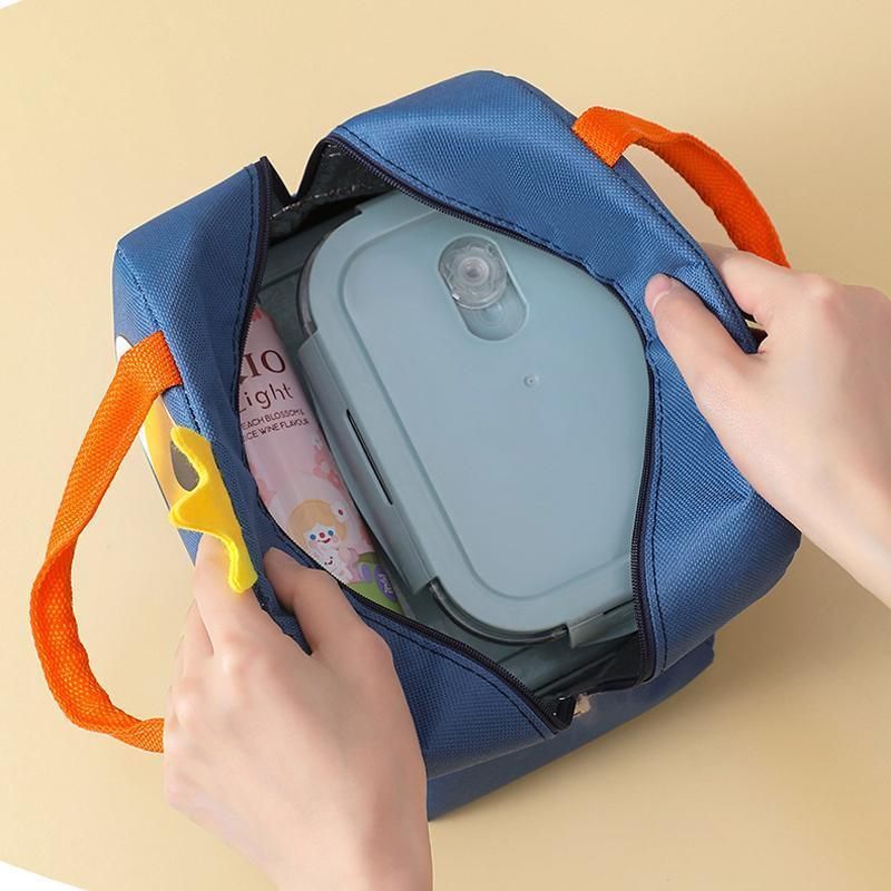 Oxford Portable Insulated Thermal Cooler Lunch Box Carry Picnic Case Storage Bag - Navy