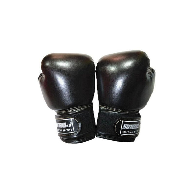 Boxing Sparring Training Gloves MMA Kickboxing Punching Gloves for Practice Sessions - Black