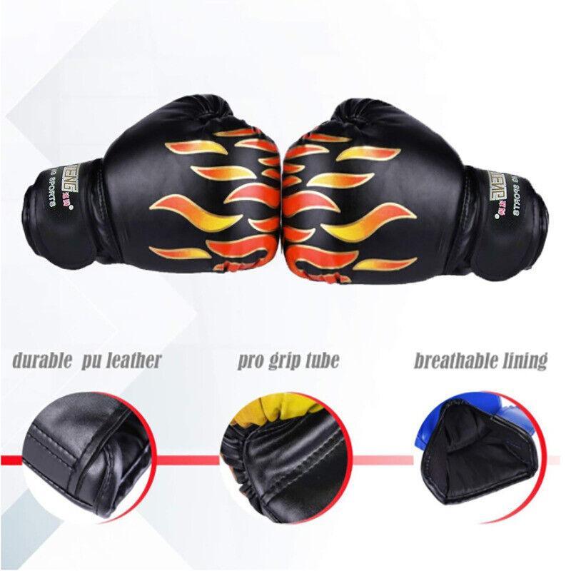 Boxing Sparring Training Gloves MMA Kickboxing Punching Gloves for Practice Sessions - Red